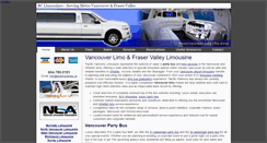 Desktop Screenshot of bclimousines.ca